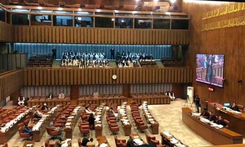 Treasury, opposition clash in Senate as JUI-F senator questions terrorism in KP