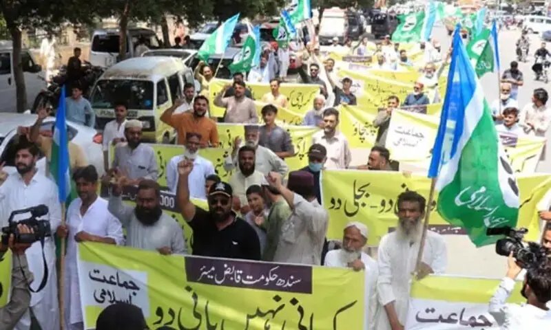 JI takes to streets over Karachi's worsening water crisis