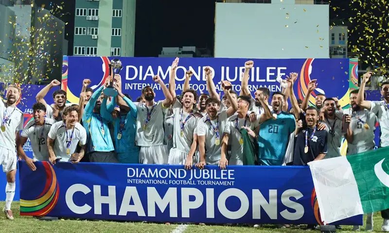 Pakistan down Afghanistan in Diamond Jubilee football final to win trophy after 74 years