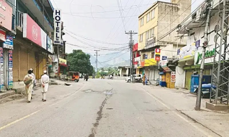 AJK remains shut for third straight day