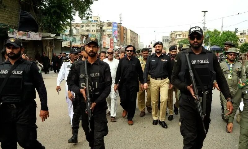 Massive deployment of police made for today’s Ashura processions, congregations across SIndh