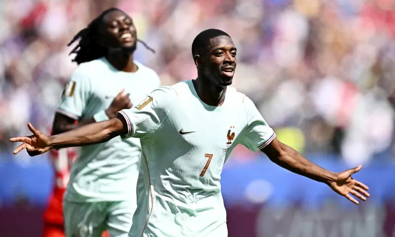 Dembele hits hat-trick as France thrash second-string Norway at World Cup