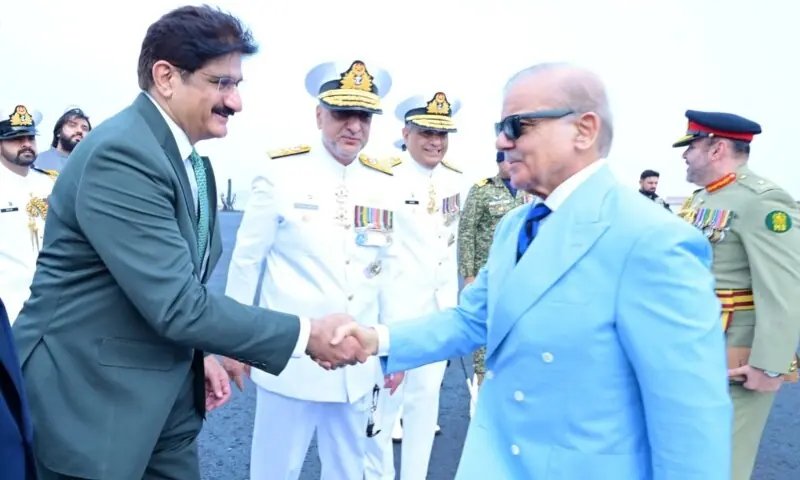 PM Shehbaz arrives Karachi on one-day visit