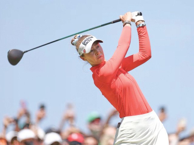 Korda shares lead with Kim Sei-young
