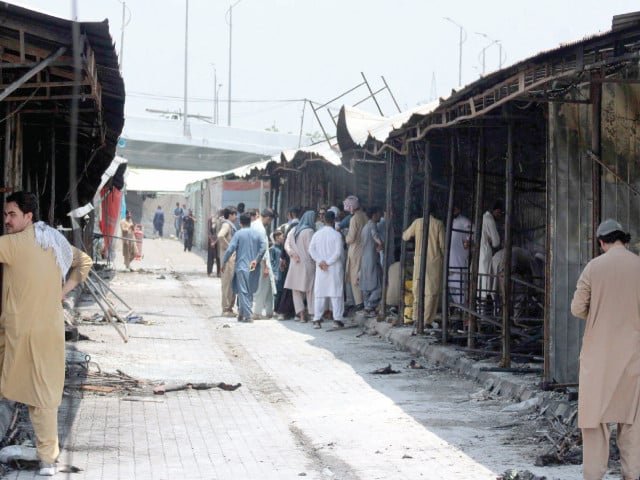 Fire guts hundreds of stalls at H-9 market