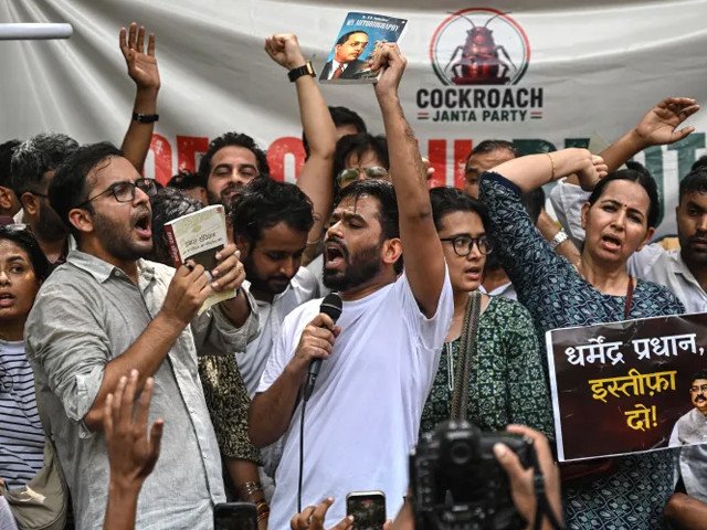 Viral 'Cockroach Party' leads India protest over exam fiasco