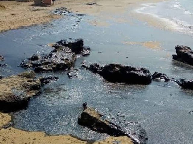 Gwadar coast hit by massive oil spill