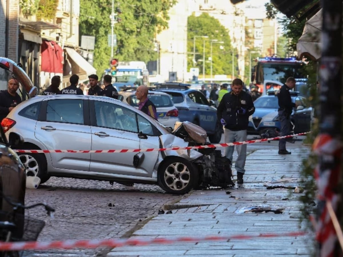 At least eight injured as car rams into pedestrians in Italian city of Modena