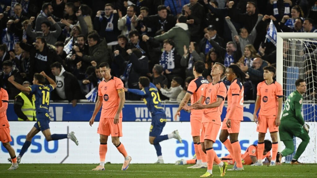 Alaves end Barca's bid for 100-point