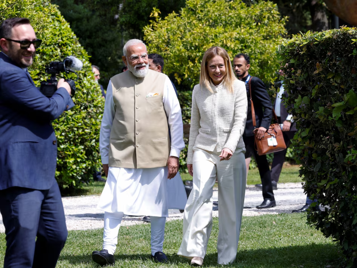 Toffees and selfies: 'Melodi' duo steal spotlight at Italy-India talks