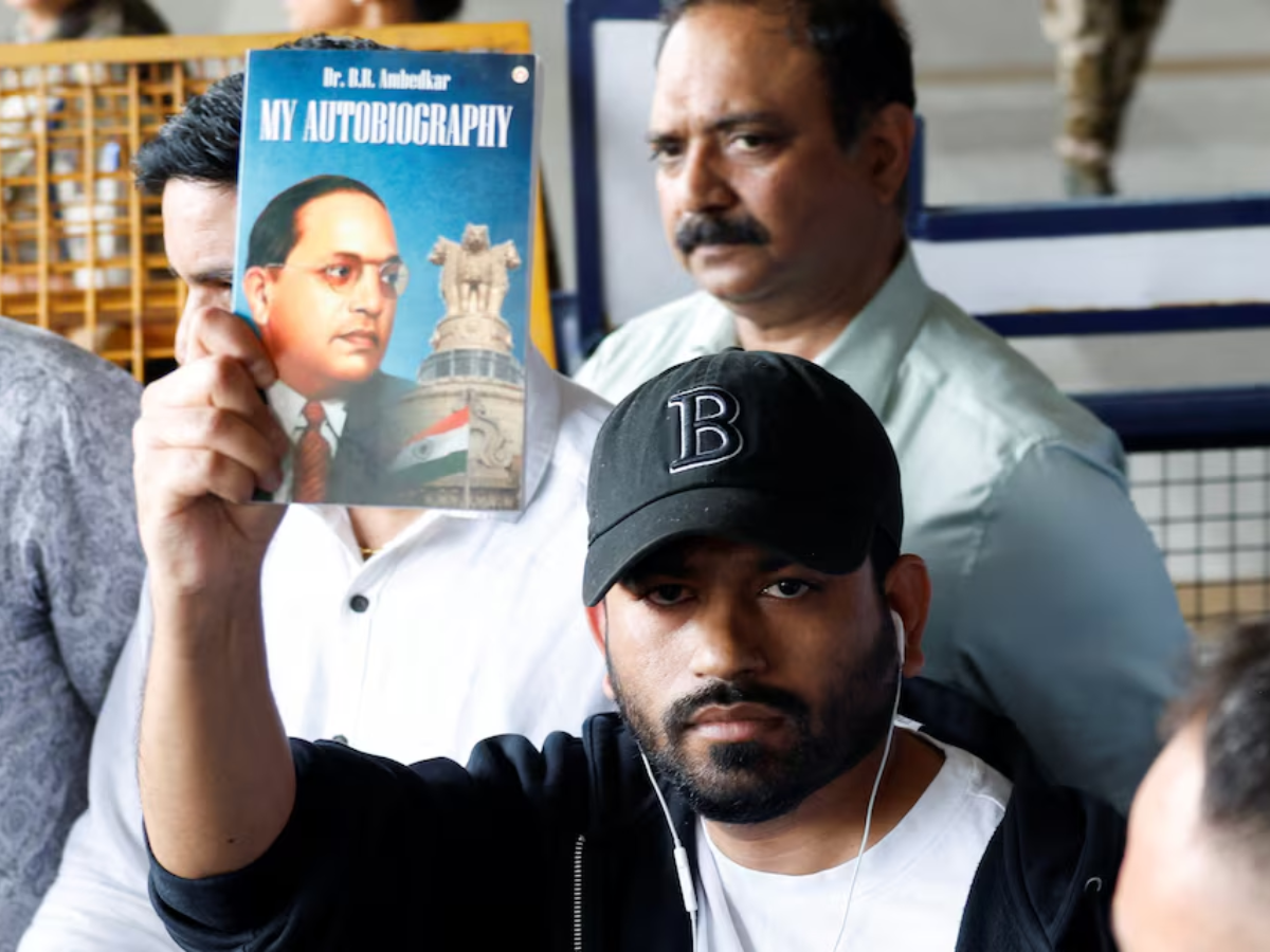 'Cockroach' youth group founder leads first street protest after arrival in India