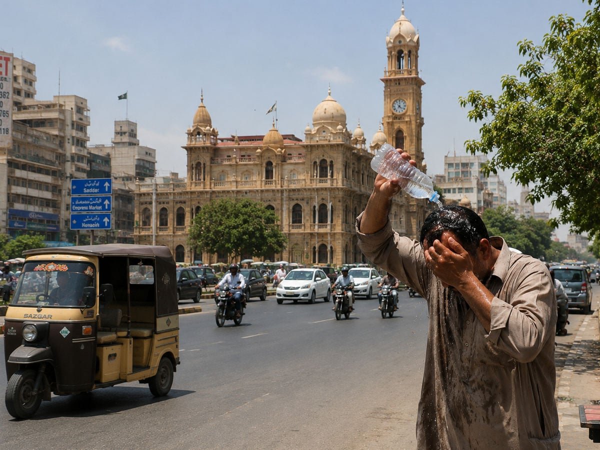 کراچی میں موسم شدید گرم، درجہ حرارت 40 ڈگری سے تجاوز کر گیا
