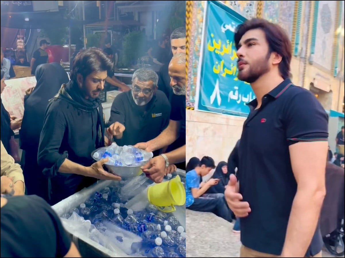 اداکار عمران عباس کی کربلا میں زائرین کو پانی پلانے کی ویڈیو وائرل