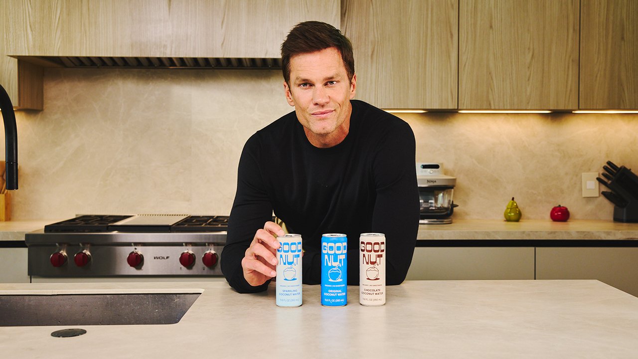 Tom Brady launches Good Nut coconut water line with Gopuff in market expected to reach $11B by 2030